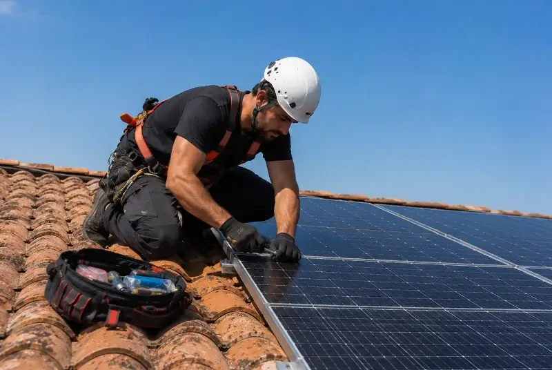 Maintenance et monitoring de panneaux solaires à Ploemel